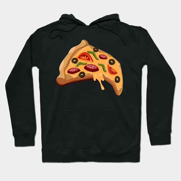 Pizza Piece Pizzeria Hoodie by Foxxy Merch